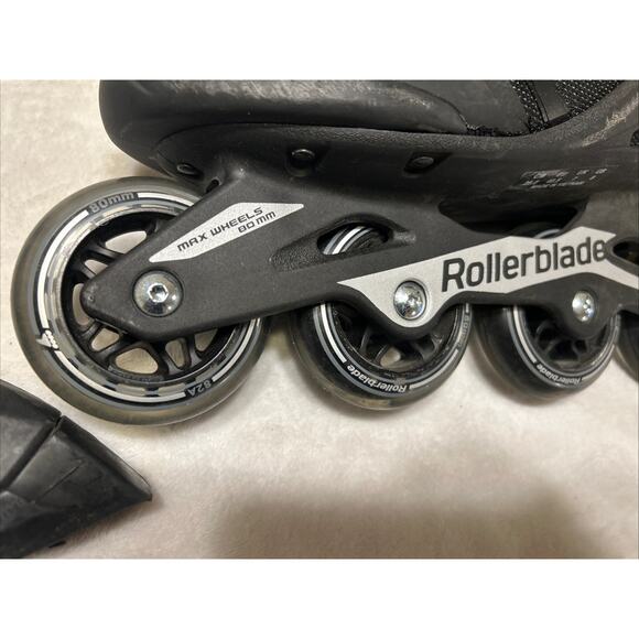 Rollerblade Zetrablade Men's Size 8 Inline Skate Black Silver Performance - Picture 5 of 8